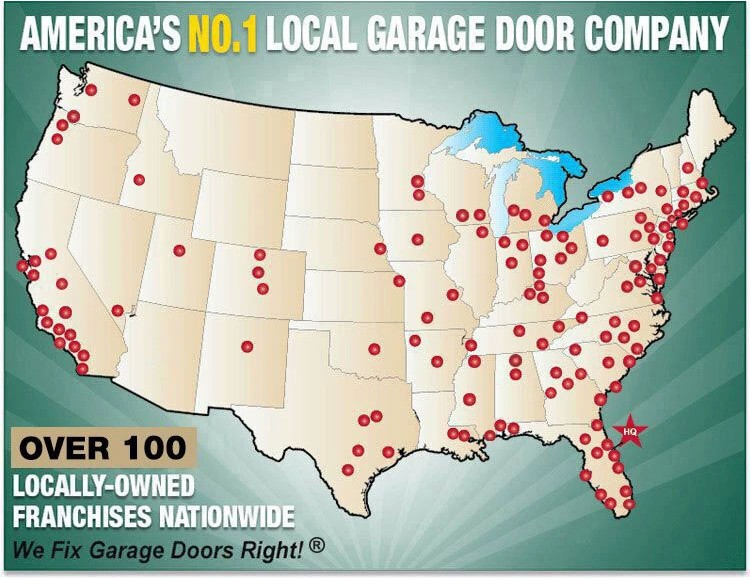 Precision Garage Door Coverage Map