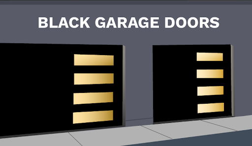 black garage doors blog illustration