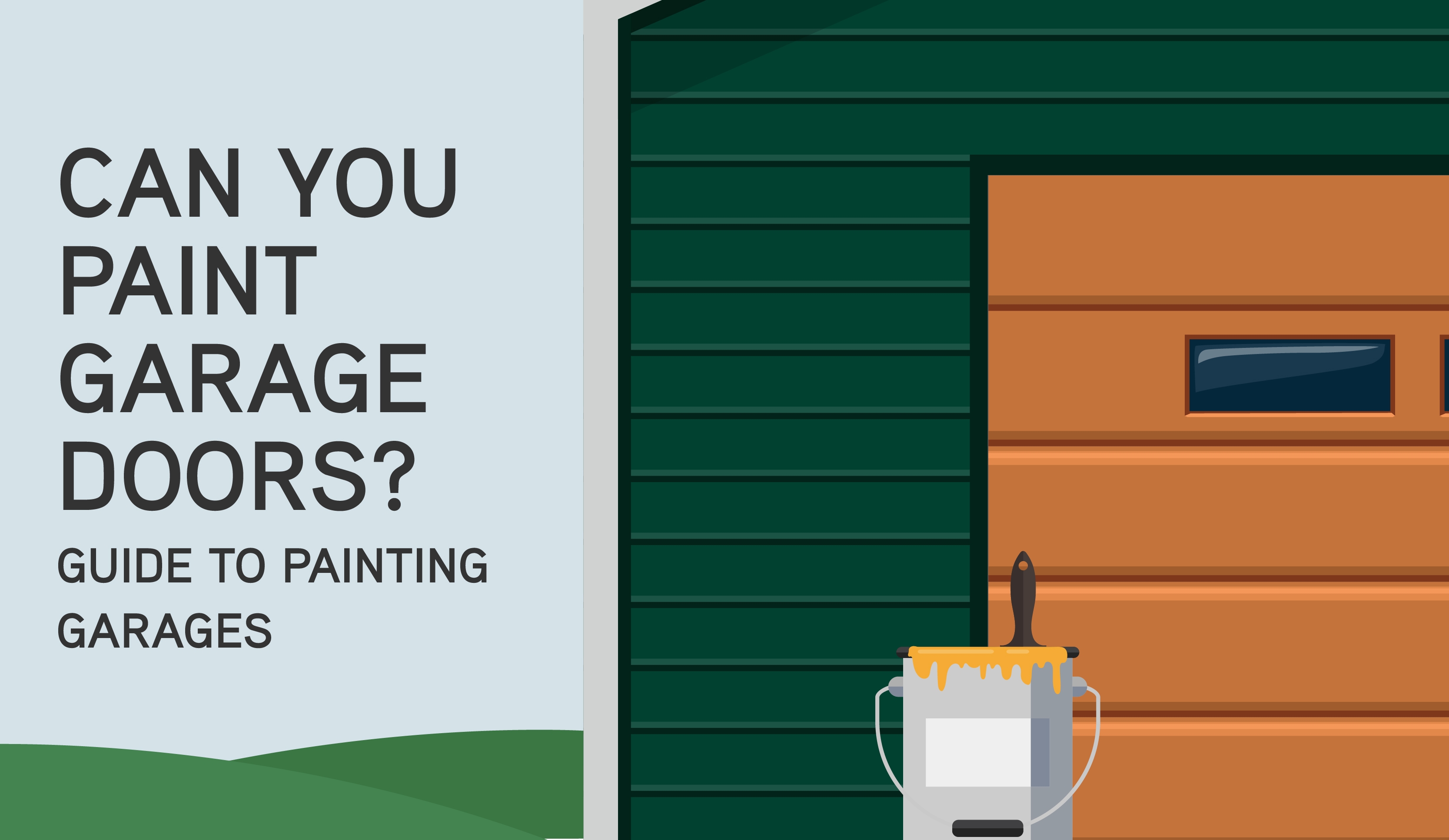 can you paint garage doorsl blog illustration